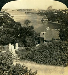 Bahía de Mosmans, Sídney, Australia, c1909