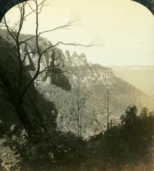 Las cuencas de Katoomba y Jamieson, Montañas Azules, Nueva Gales del Sur, Australia, 1908