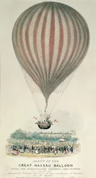 Ascenso del Gran Globo Nassau, Jardines de Montpellier, 3 de julio de 1837