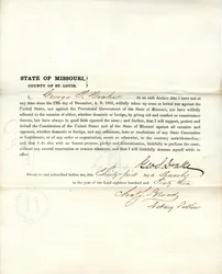 Juramento de lealtad de George S. Drake de Missouri, Condado de St. Louis