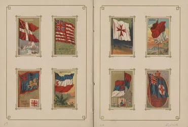 Banderas de todas las naciones y de los estados y territorios de los Estados Unidos de América - Páginas 19 y 20, 1887