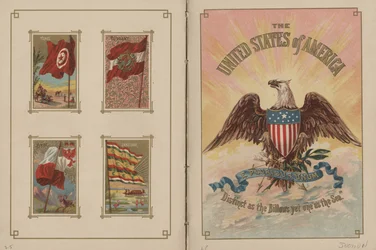 Banderas de todas las naciones y los Estados Unidos de América - Páginas 25 y 26, 1887
