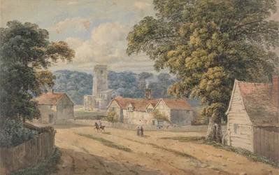 El pueblo de Aldbury, Hertfordshire