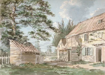 Molino de sobrecarga cerca de Greenford, Middlesex, 1797