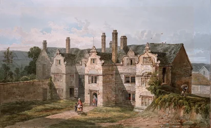 Vista de Trerice, Cornwall, 1819