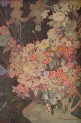 Fresco de la floristería, siglo XX