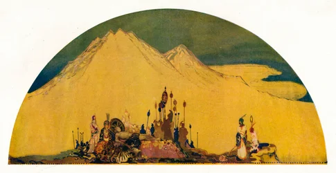 El sueño de Maxen Wledig. Emperador de Roma, c1914