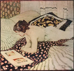 El chal floreado, c1916