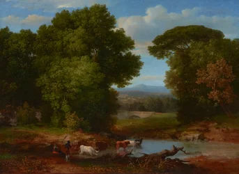 Un trozo del acueducto romano 1852 (Óleo sobre lienzo)