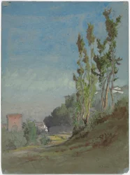 Albano, Italia, c.1872 (acuarela con gouache sobre grafito)