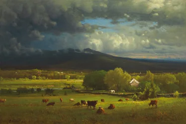 Atardecer en el río, 1867