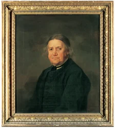Retrato de Thomas Smith el banquero, medio cuerpo, con abrigo verde