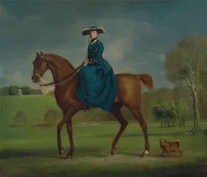 La Condesa de Coningsby vestida de Charlton Hunt