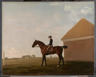 Turf, con Jockey arriba, en Newmarket