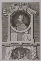 Enrique I (1068-1135) Rey de Inglaterra desde 1100, grabado por el artista