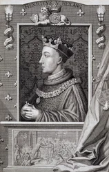 Enrique V (1387-1422), después de una pintura en el Palacio de Kensington