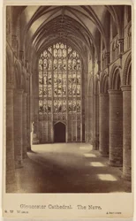 Catedral de Gloucester. La nave.