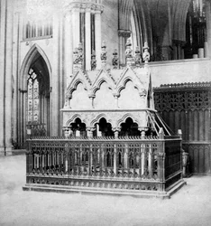 Monumento de Walter de Grey, York Minster, York, North Yorkshire, principios del siglo XX