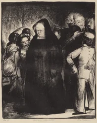 En un ascensor, 1916