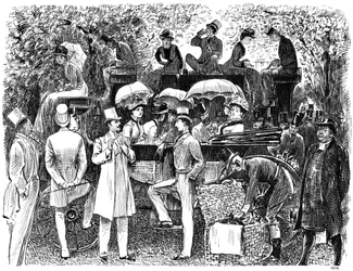 Un recuerdo del campo de cricket de Lords Eton vs Harrow, 1878 1891
