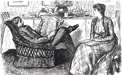 Un esposo y una esposa leyendo