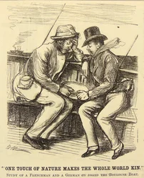 Pasajeros del barco sufriendo de mareo