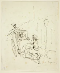 Whistler en una cabina Hansom