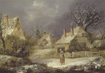 Un paisaje de invierno