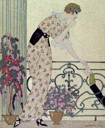 "Gazette du Bon Ton", placa de disfraces de "N