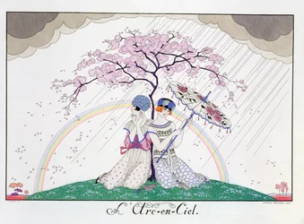 El arco iris, grabado por Henri Reidel