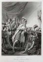 LOUIS IX, San Luis, de Francia (grabado)