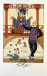 Asia", ilustración para un calendario de 1921