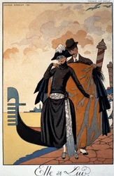 Ella y Él, Ilustración de moda