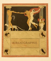 Ilustración de Les Chansons de Bilitis, de Pierre Louys, pub. 1922 (impresión en pochoir)