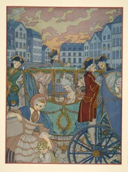 Ilustración de "Les Liaisons Dangereuses" de Pierre Choderlos de Laclos (1741-1803) pub. 1934 (impresión en plantilla)