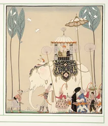 La Belle Missous de Personages de Comedie, pub. 1922 (impresión en plantilla)