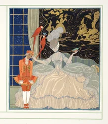 La Condesa de Personages de Comedie, pub. 1922 (impresión en plantilla)