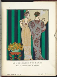 "Le Conseiller des Dames - Vestido y abrigo para el teatro".