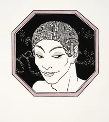 Le Tombeau des Naiades, ilustración de Les Chansons de Bilitis, de Pierre Louys, pub. 1922 (impresión en plantilla)