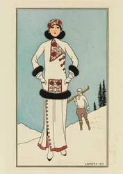 Pour St.Moritz, Plato de "Costumes Parisiens