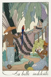 La belleza ociosa (impresión de pochoir)