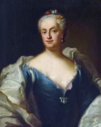 Marie-Anne de Saxe - (María Ana de Saxe) - María Ana Sofía de Sajonia, Electra de Baviera (1728-1797) - George Desmarees (1697-1776) Óleo sobre lienzo Dimensiones : 80x64,5 cm Colección privada