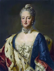 Marie Anne Josephe de Baviere - Duquesa Maria Anna Josepha de Baviera (1734-1776), Margrave de Baden-Baden - George Desmarees (1697-1776) Óleo sobre lienzo Dimensiones : 80,5x61,5 cm Colección privada