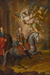 Maximiliano III José, Elector de Baviera, a caballo (óleo sobre lienzo)