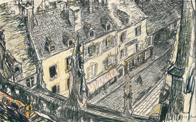 Une Rue De Valogne, c. 1911