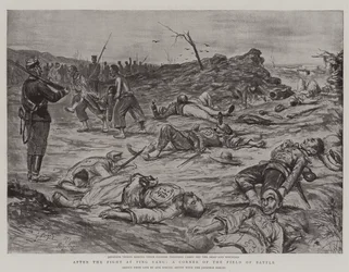 Después de la Lucha en Ping Yang, un Rincón del Campo de Batalla