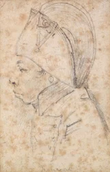 François Hanriot (1761-94) (lápiz sobre papel)