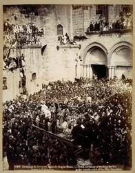 Ceremonia del lavado de pies, Iglesia del Santo Sepulcro, Jerusalén