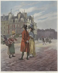 Vendedora de flores en Pont-Neuf