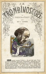 Jules SIMON (1814-1896) - ilustración de "Le Trombinoscope", periódico político satírico de Leon-Charles Bienvenu, conocido como Touchatout (1835-1910) monografía N. 14, París